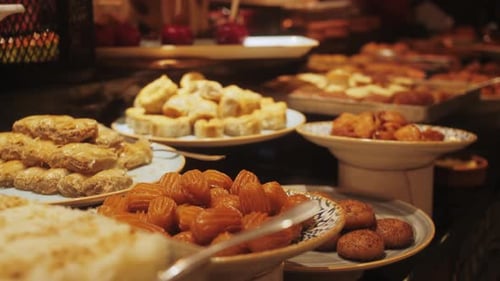 Türkisches Süßgericht Baklava Closeup