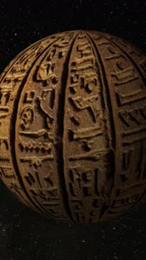 Los jeroglíficos del antiguo Egipto como planeta