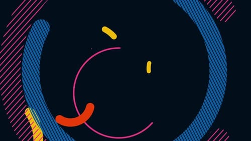 Modern Abstract Geometric Shapes Motion Background