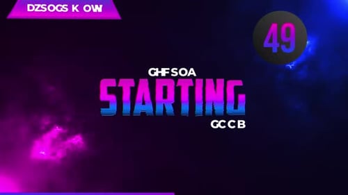 Streaming Intro Gradient Style Animation V1