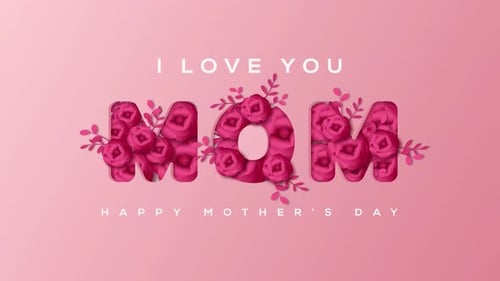 happy mother's day animation 4k