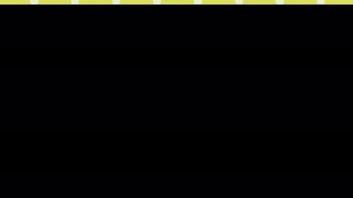 Yum Collection: A swipe down transition effect with yellow color background having polka dots patter