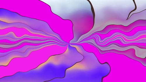 Colorful Fluid Abstract Wavy Lines Morphing Animation