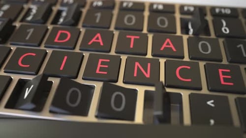 DATA SCIENCE Text Being Revealed with Flipping Keys