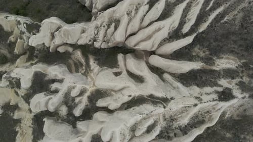 Aerial view of Goreme Valley, Cappadocia, Nevsehir, Turkey.