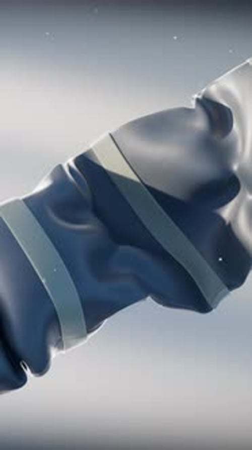 Abstract Fluid Object Twisting Loop Background