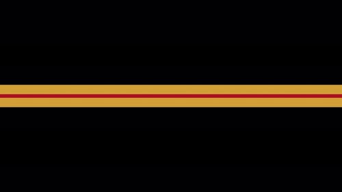 Geneva Collection: Split screen of yellow and red bars passing upwards and downwards from center