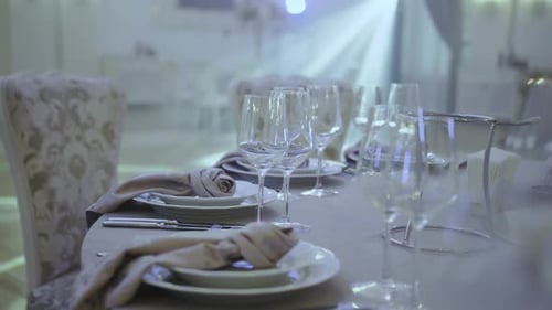 Beautifully Decorated Tables at Wedding Reception