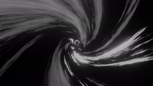 Abstrakte Wirbeleffekt-Animation einer nahtlosen Schleife mit verdrehtem Lichtstreifeneffekt, Wirbelenergieeffekt
