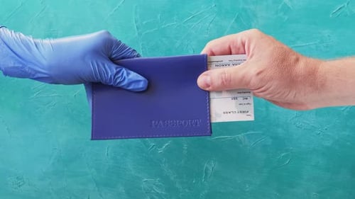 Airport Checkin Quarantine Measures Antiseptic