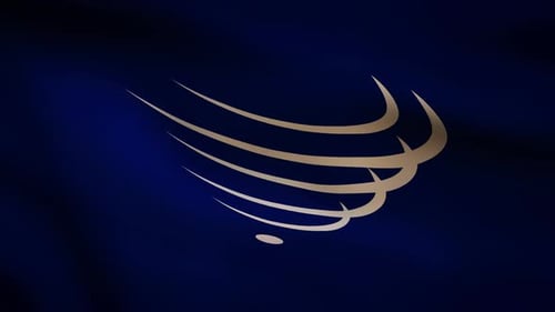 Flagge der Union der südamerikanischen Nationen schwenkt