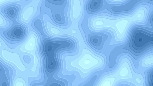 Animated Fluid Blue Topographic Background Loop