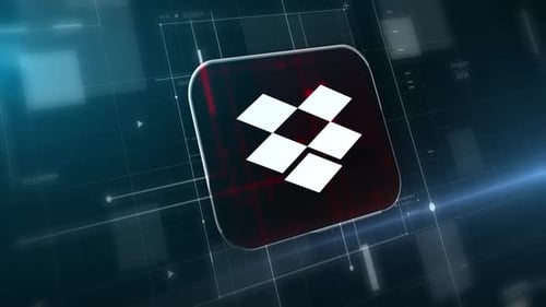 Sci-Fi Technology Logo Reveal on a Digital Grid