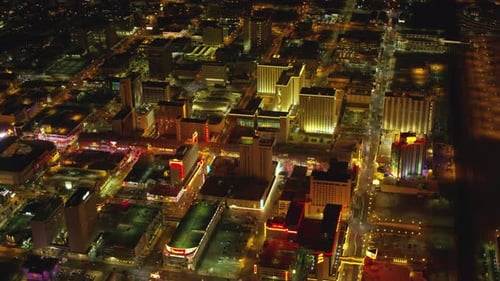 Las Vegas Nevada Aerial View of Downtown Freemont Street Las Vegas