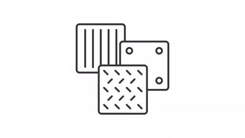 Animated sheet metal line icon