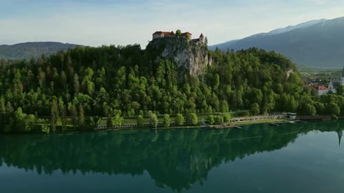 Castle on the Rock on Bled Lake