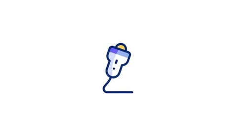 Animated Medical Ultrasound Probe Icon