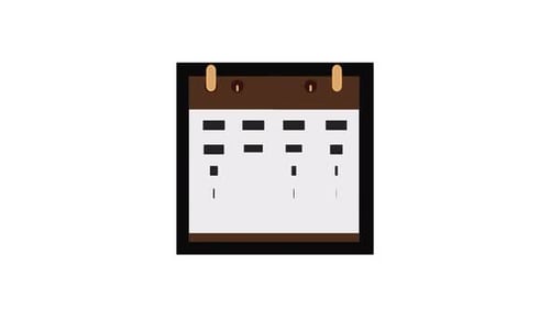 Animated Calendar with Heart for Special Events