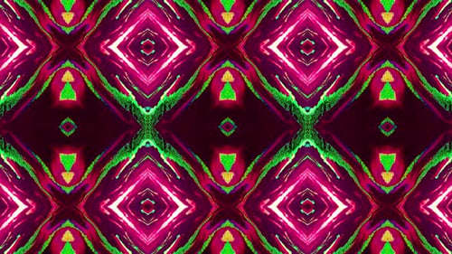 Vibrant Fluid Abstract Kaleidoscope Pattern Background