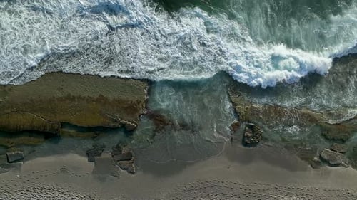 Texture of the Sea and a Beautiful Sunset