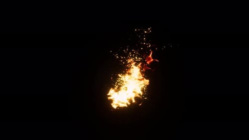 Fire, Flames and Sparks including Sound