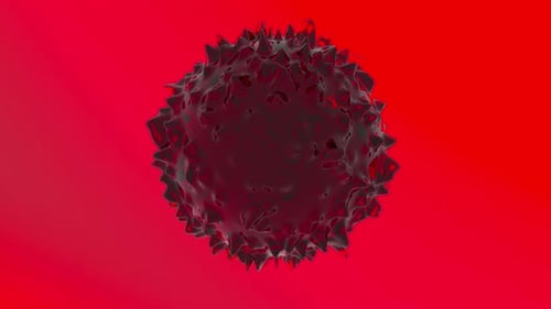 Abstract Organic Cell or Virus Animation Loop