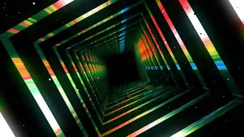 Neon Tunnel Psychedelic VJ Loop
