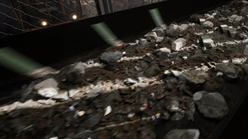 Transportation Of Copper Ore Carried Out In The Factory. Mining Industrial