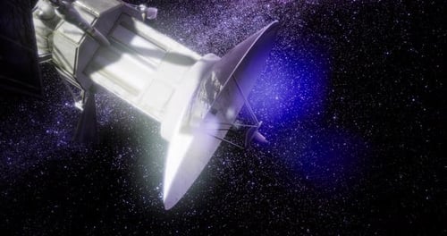 Futuristic Space Probe Transmitting in Deep Galaxy