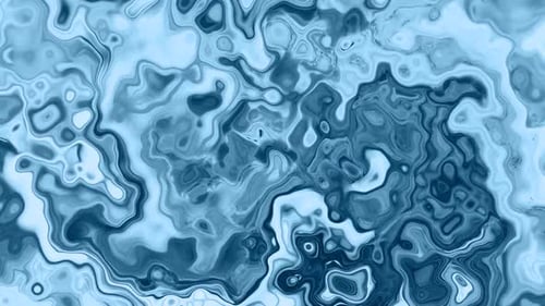 Abstract Blue Fluid Ink Liquid Motion Background