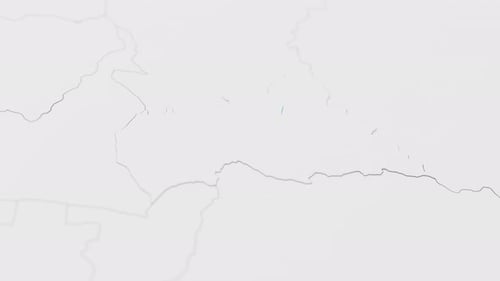 Markieren Sie die 3D-Karte der Zentralafrikanischen Republik in Blau mit Zeigernadel, umgeben von anderen