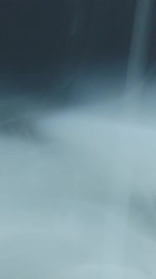 White Smoke Vertical Floating On A Black