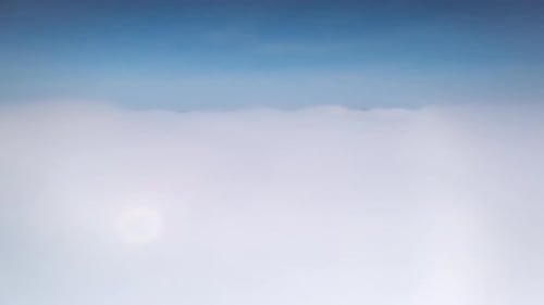 Aerial View of White Clouds in Sky