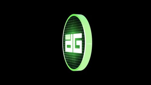 Icône 3D Digix Dao Dag Digital Crypto Spinning