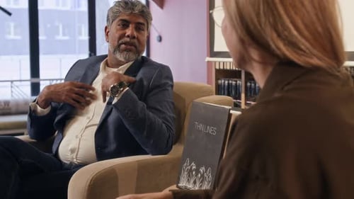 Business Meeting in a Modern Office Setting