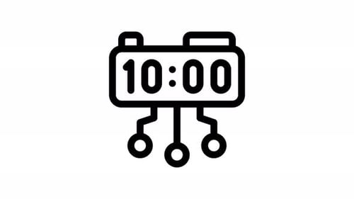 Animation des Uhrzeigersymbols