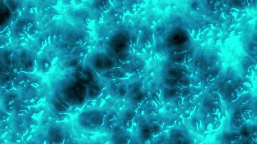 Glowing Abstract Blue Green Fluid Energy Background Animation
