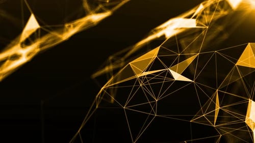 Glowing Abstract Futuristic Plexus Network Background