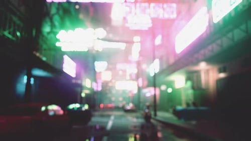 Bokeh City Lights Blurred Background Effect