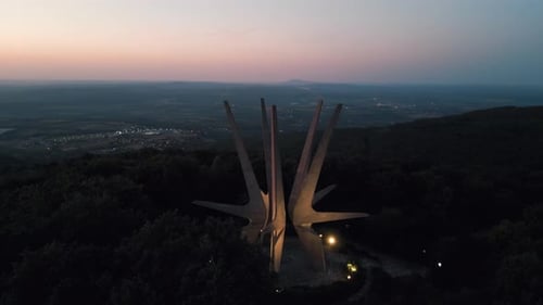 Kosmaj Historical Monument at Night