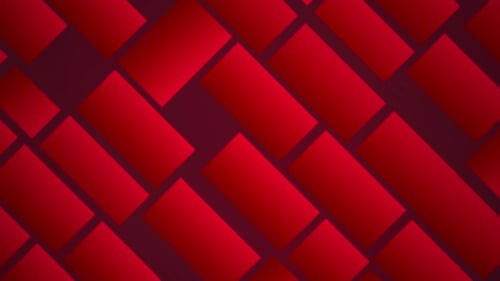 Abstract Red Geometric Rectangles Dynamic Background