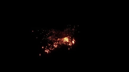 Dynamic Glowing Spark Burst Transition