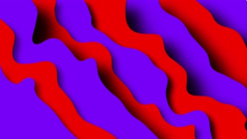 Abstract Flowing Wavy Lines Loop Background