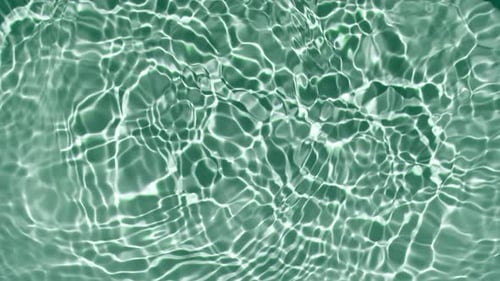 Green Water Texture with Waves Organic Shadow Effect with Wave Refraction of Light Slow Motion