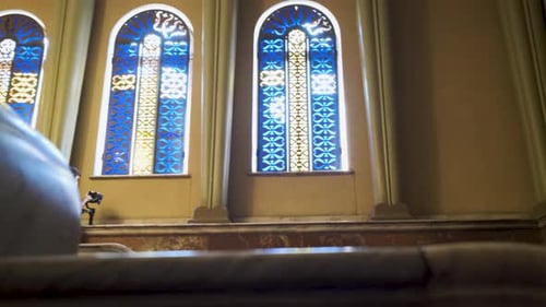 Gori, Géorgie - 15 août 2022 : Salle du musée de Joseph Staline dans sa ville natale de Gori