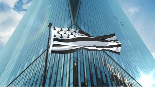Rundtour mit bretonischer Flagge
