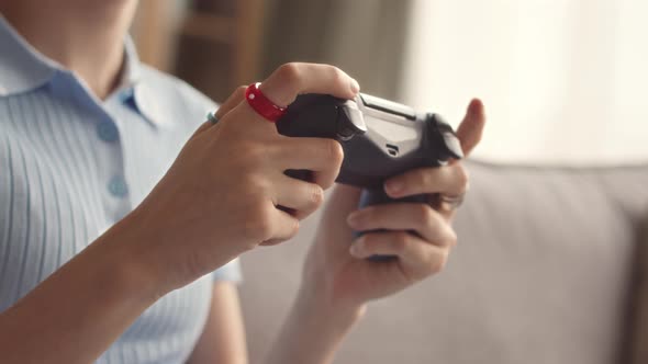 Hands of Gamer Pressing Buttons on Controller Very Fast, Lifestyle ...