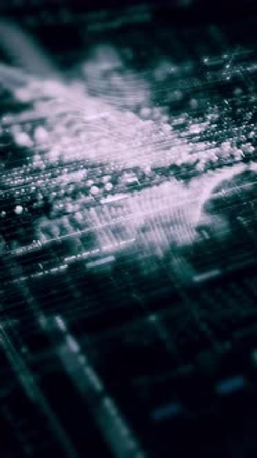 Futuristic Data Matrix Simulation Background 44