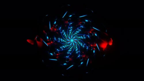 Pulsating Neon Strobes Mesmerize in a Vibrant and Psychedelic VJ Loop