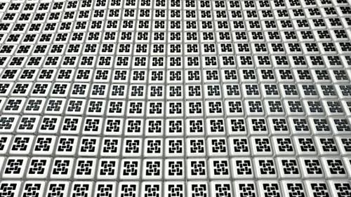 Abstract Rotating Geometric Grid Pattern Loop Background